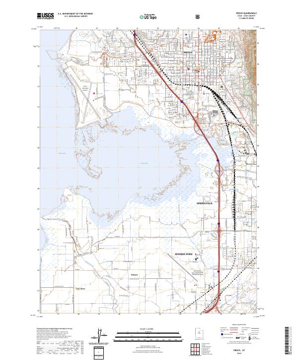 Provo topographic map thumbnail