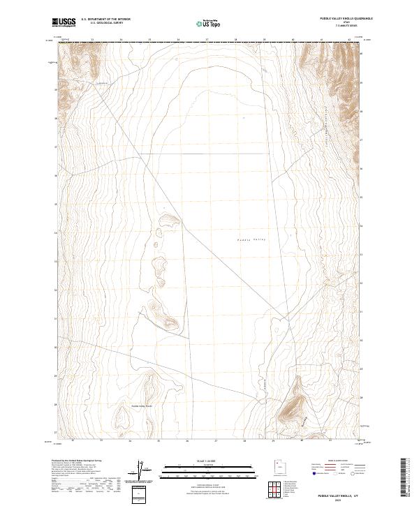 Puddle Valley Knolls topographic map thumbnail