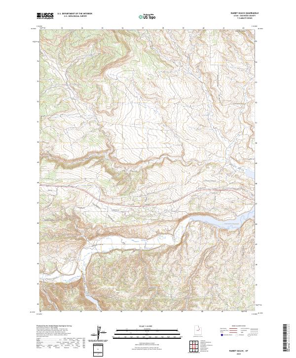 Rabbit Gulch topographic map thumbnail