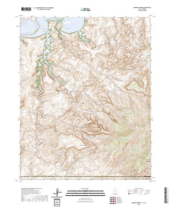 Rainbow Bridge topographic map thumbnail