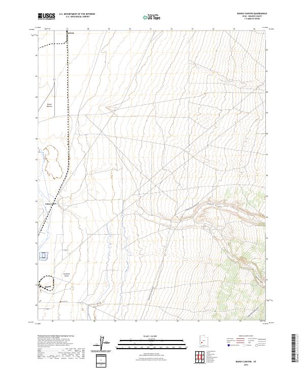 Ranch Canyon 2023 topographic map thumbnail