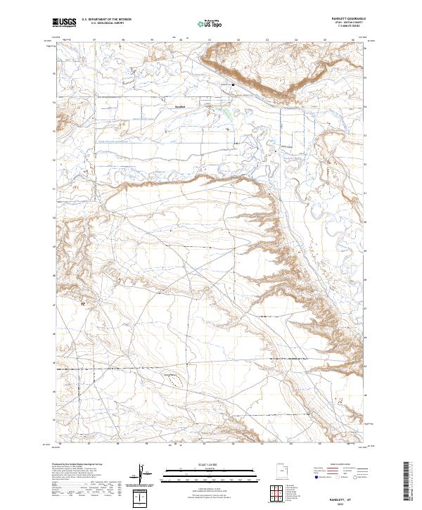 Randlett topographic map thumbnail