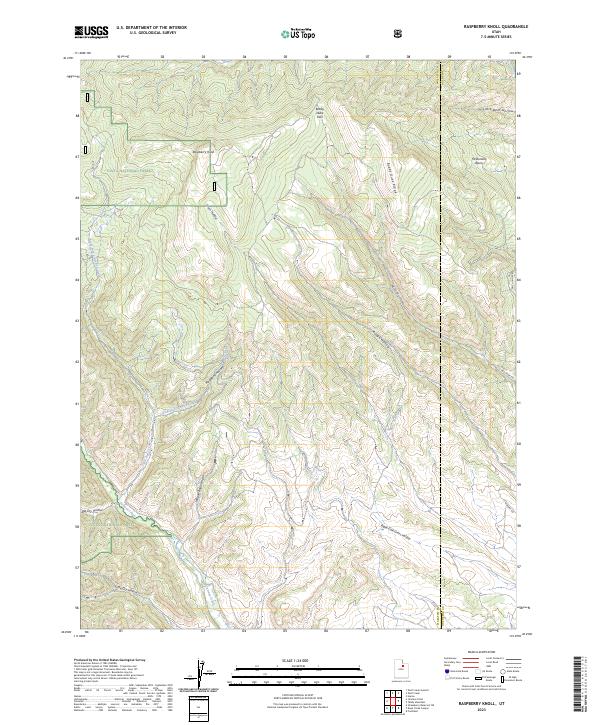 Raspberry Knoll 2023 topographic map thumbnail