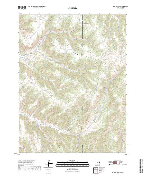Rat Hole Ridge topographic map thumbnail