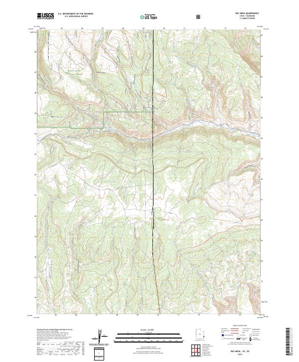 Ray Mesa topographic map thumbnail