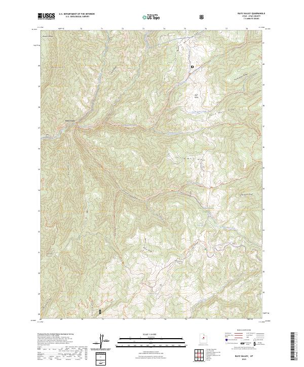 Rays Valley topographic map thumbnail