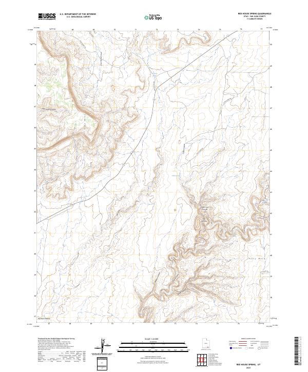 Red House Spring 2023 topographic map thumbnail