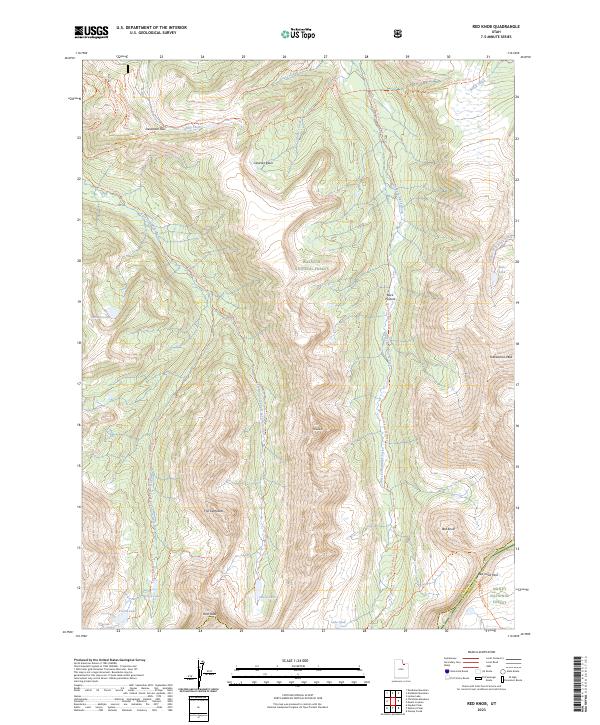 Red Knob topographic map thumbnail