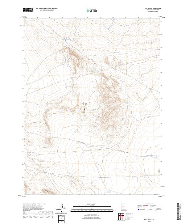 Red Knolls 2023 topographic map thumbnail