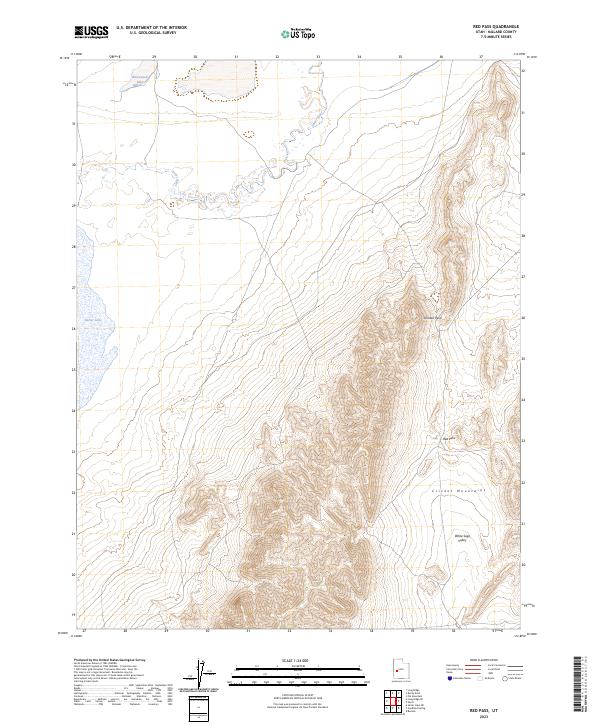 Red Pass topographic map thumbnail