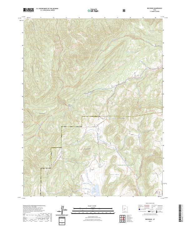 Red Ridge topographic map thumbnail