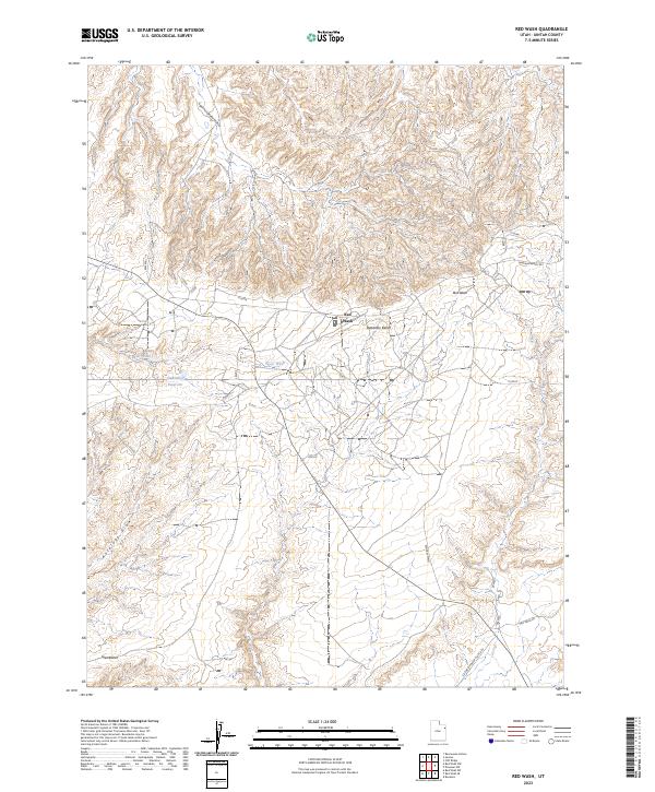 Red Wash topographic map thumbnail