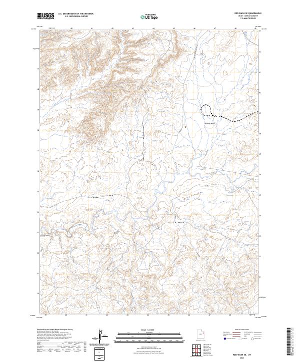 Red Wash SE topographic map thumbnail