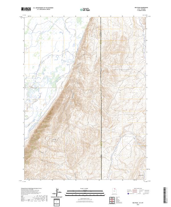 Rex Peak topographic map thumbnail