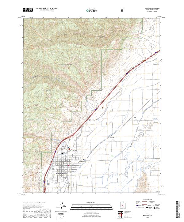 Richfield topographic map thumbnail