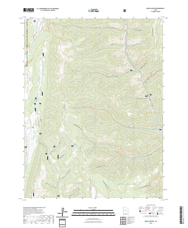 Rilda Canyon topographic map thumbnail