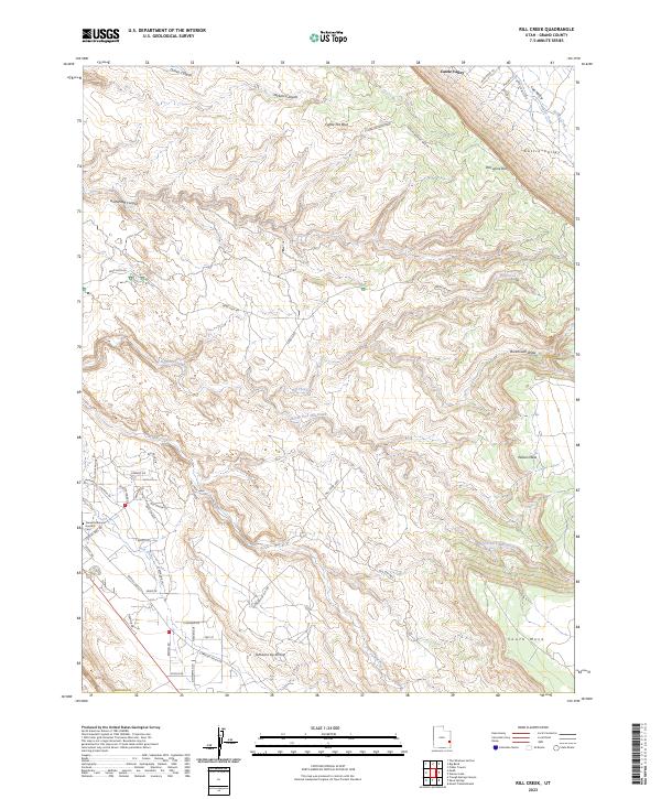 Rill Creek 2023 topographic map thumbnail