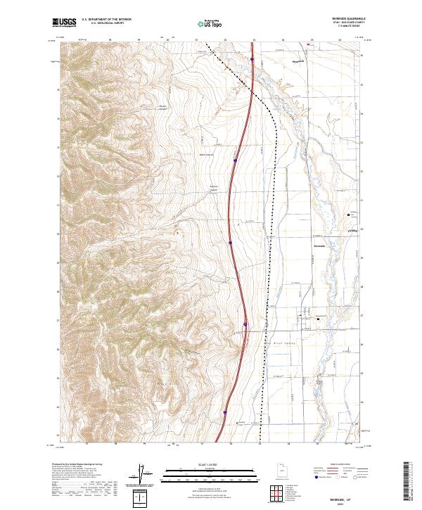 Riverside topographic map thumbnail