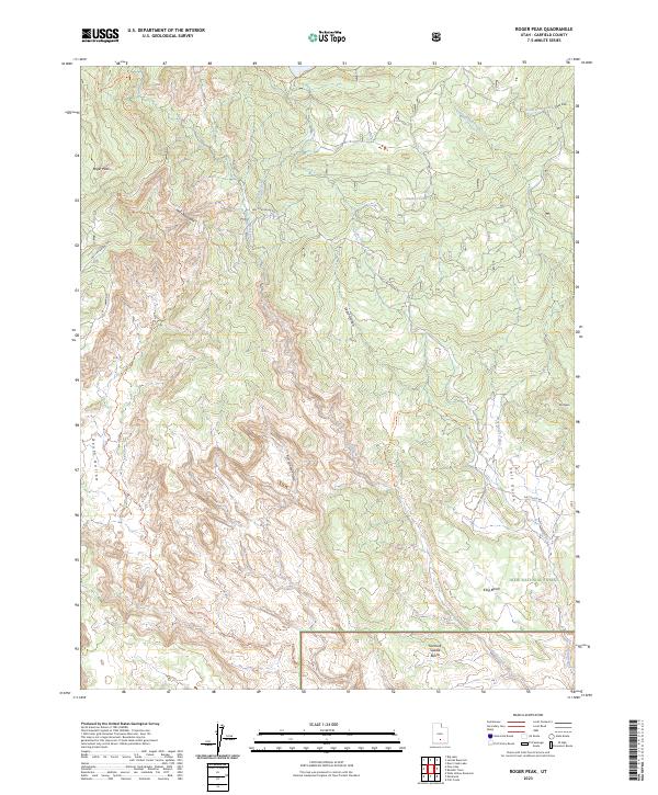Roger Peak topographic map thumbnail