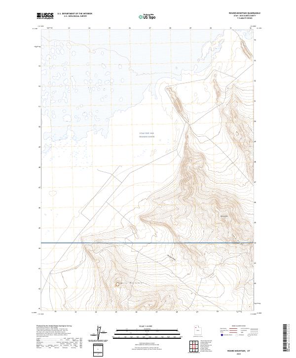 Round Mountain 2023 topographic map thumbnail