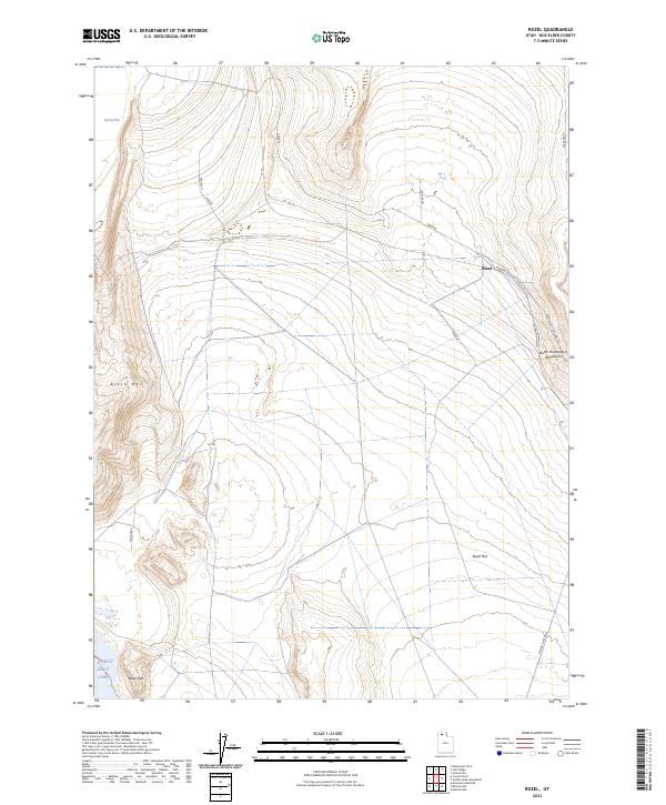 Rozel topographic map thumbnail