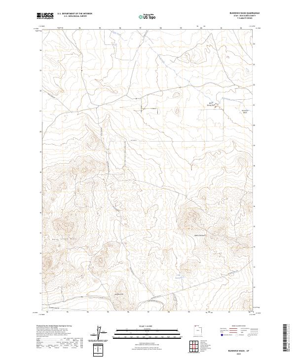 Runswick Wash topographic map thumbnail