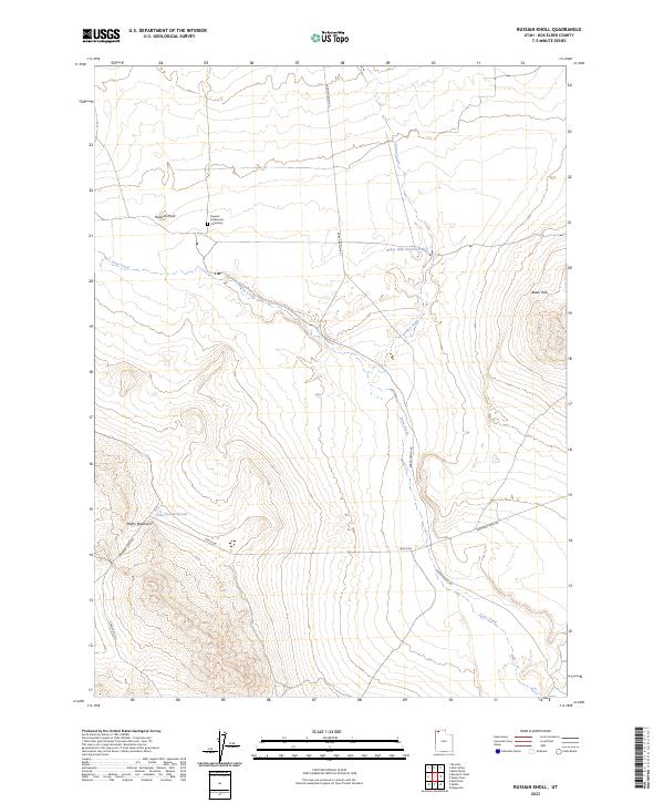 Russian Knoll 2023 topographic map thumbnail