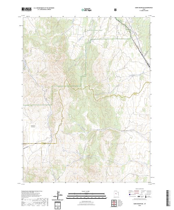 Sabie Mountain topographic map thumbnail