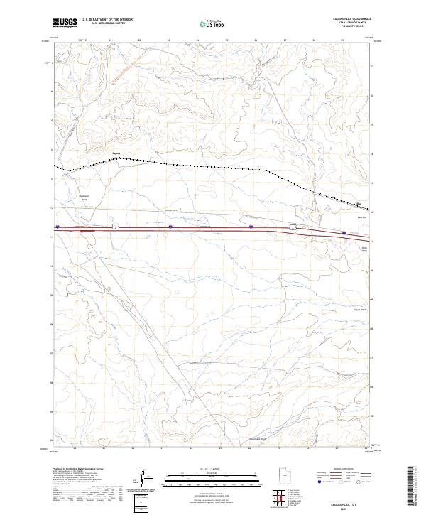 Sagers Flat topographic map thumbnail
