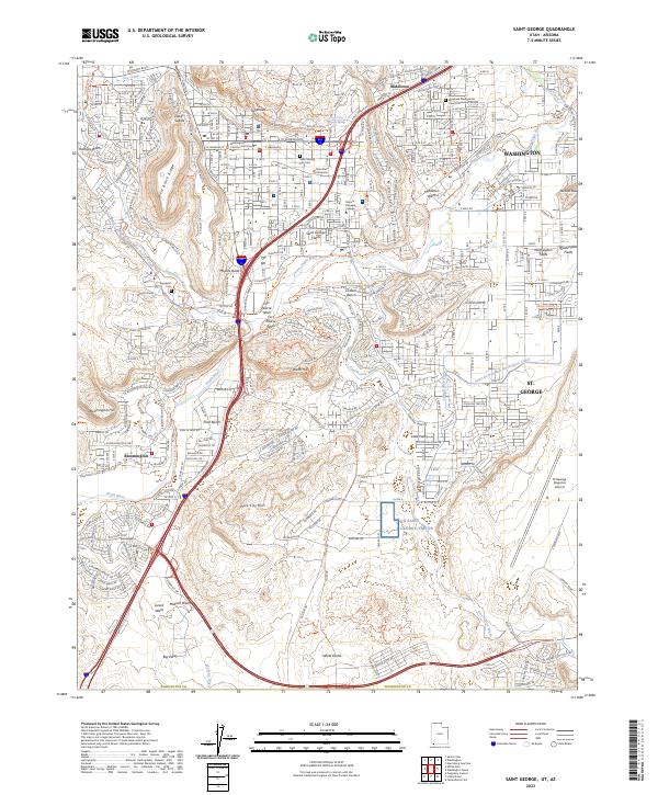 Saint George topographic map thumbnail