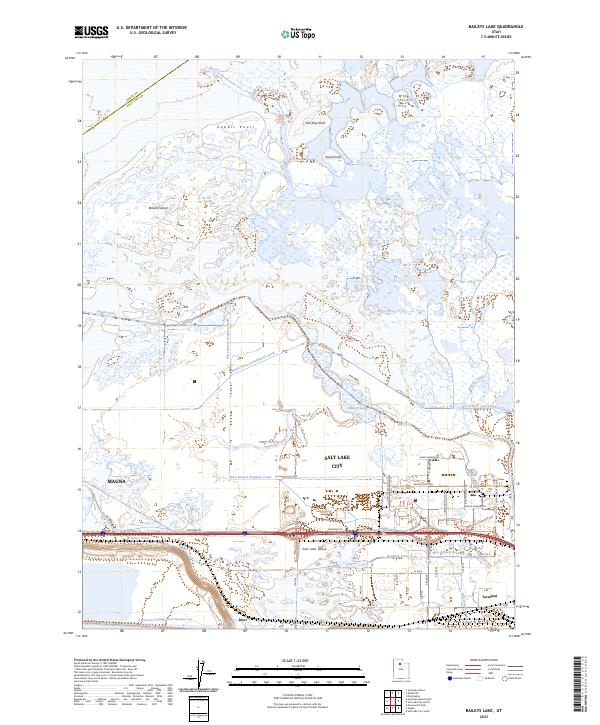 Baileys Lake topographic map thumbnail
