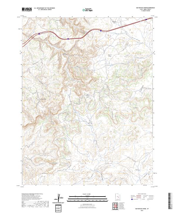 San Rafael Knob topographic map thumbnail