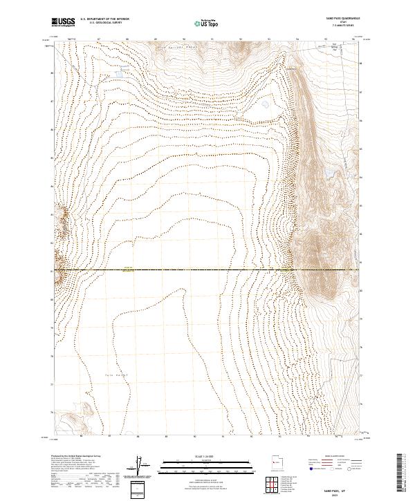 Sand Pass 2023 topographic map thumbnail
