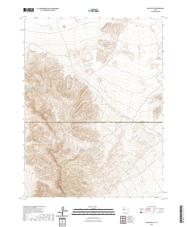 Sand Pass SE topographic map thumbnail