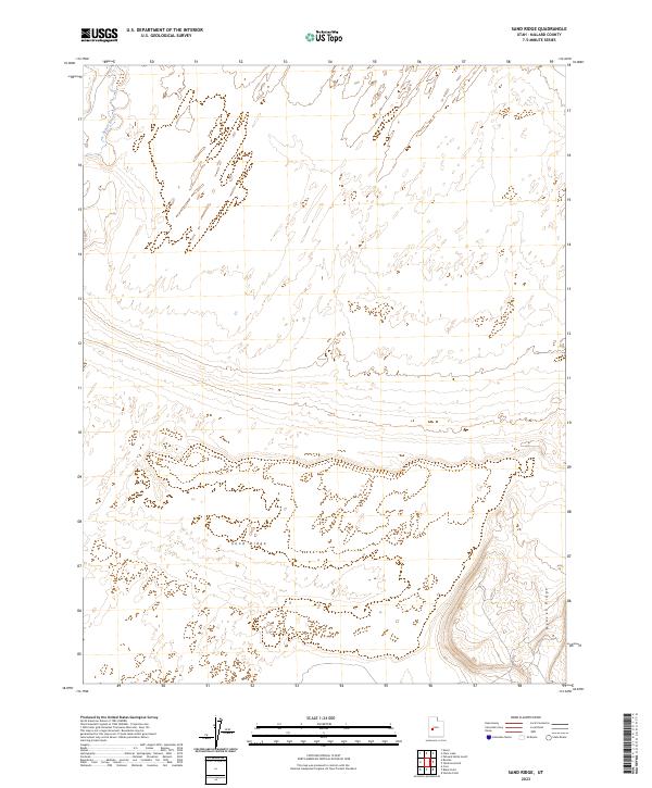 Sand Ridge topographic map thumbnail