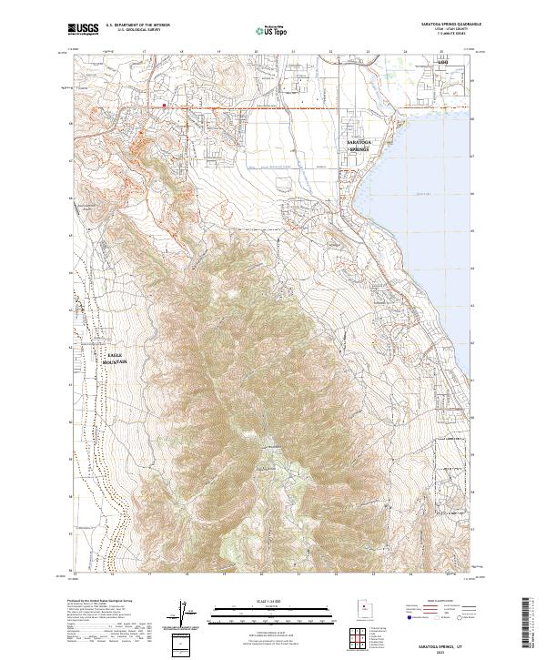 Saratoga Springs topographic map thumbnail