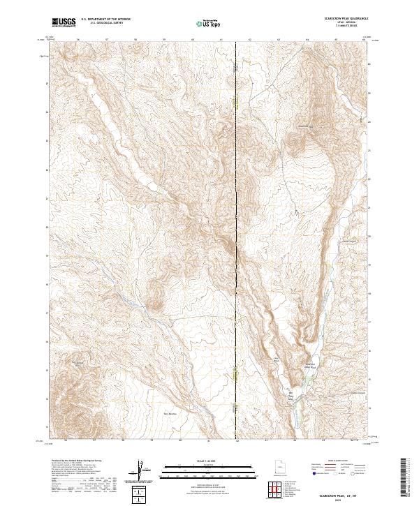Scarecrow Peak 2023 topographic map thumbnail