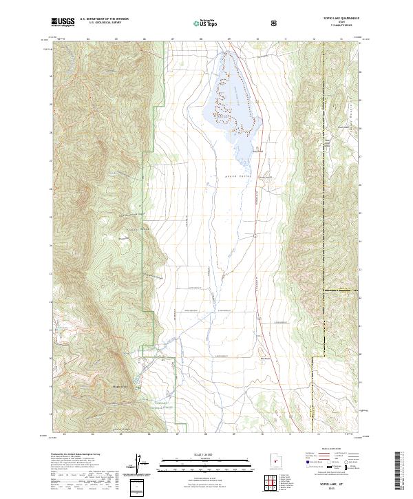 Scipio Lake topographic map thumbnail