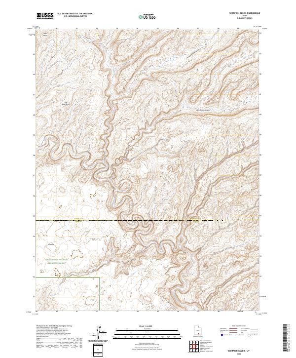 Scorpion Gulch topographic map thumbnail