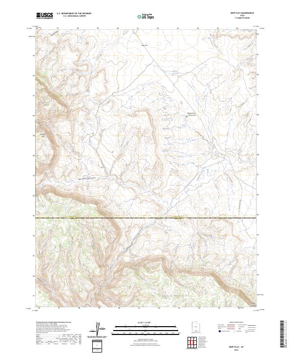 Seep Flat topographic map thumbnail