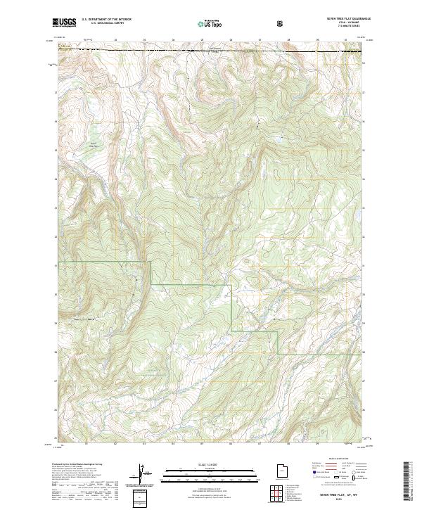 Seven Tree Flat topographic map thumbnail