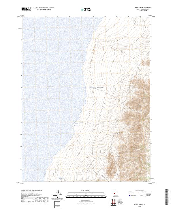Sevier Lake NE topographic map thumbnail