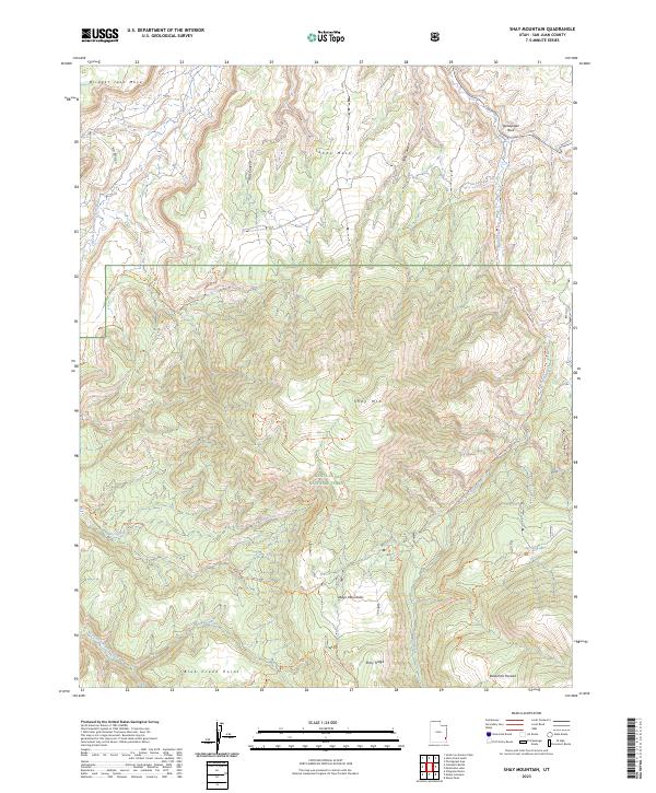 Shay Mountain 2023 topographic map thumbnail