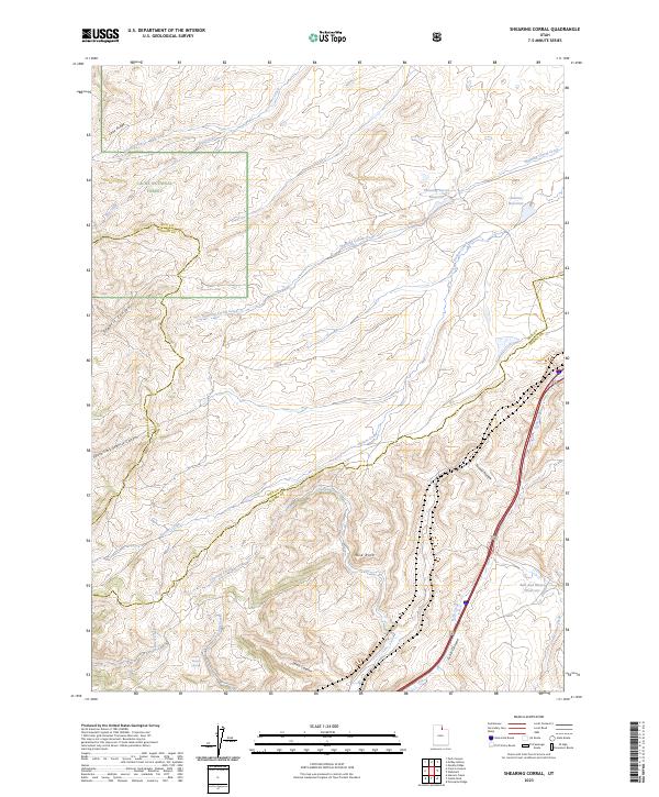 Shearing Corral topographic map thumbnail