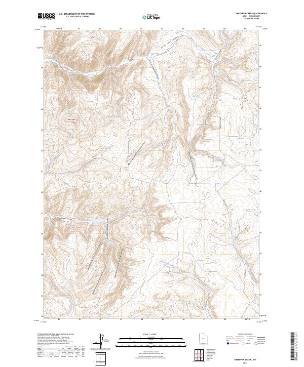 Sheeppen Creek topographic map thumbnail