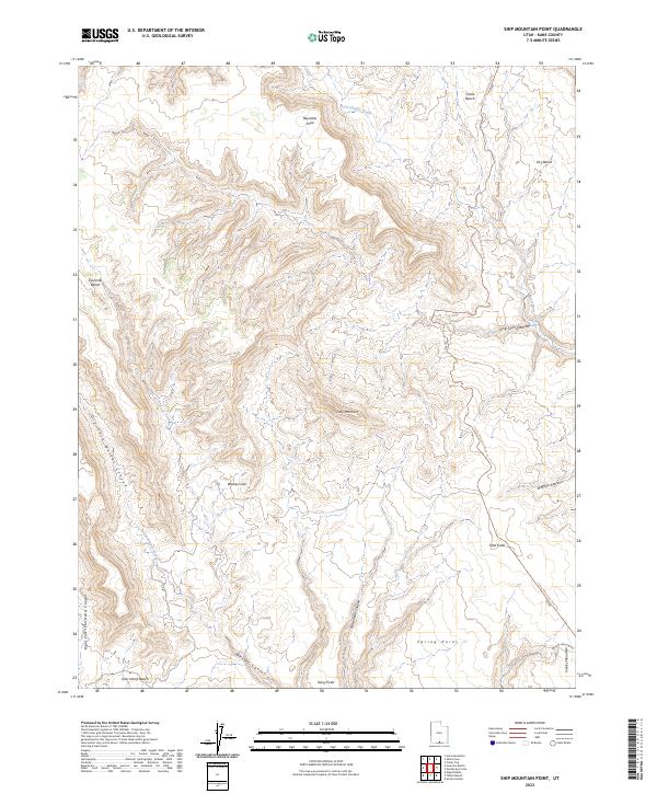 Ship Mountain Point 2023 topographic map thumbnail