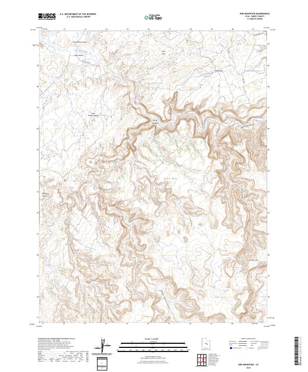 Sids Mountain 2023 topographic map thumbnail