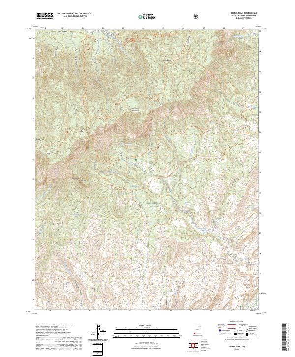 Signal Peak topographic map thumbnail
