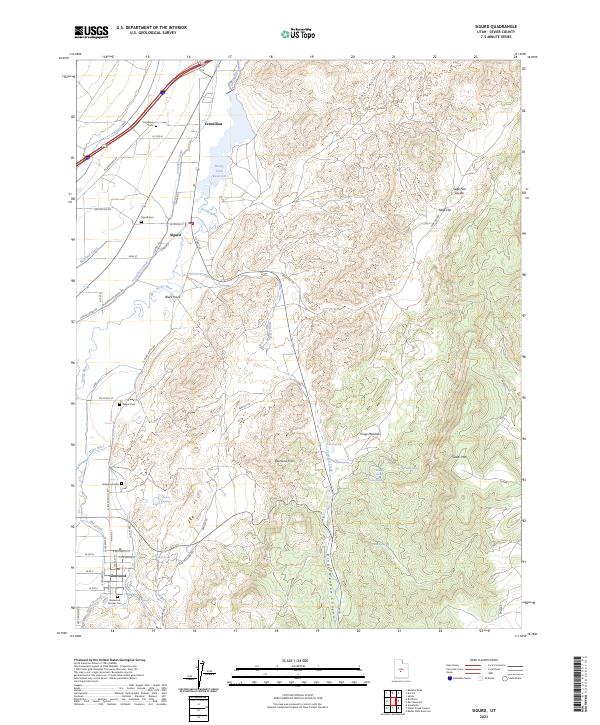 Sigurd topographic map thumbnail