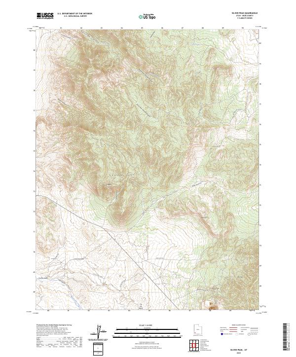 Silver Peak 2023 topographic map thumbnail